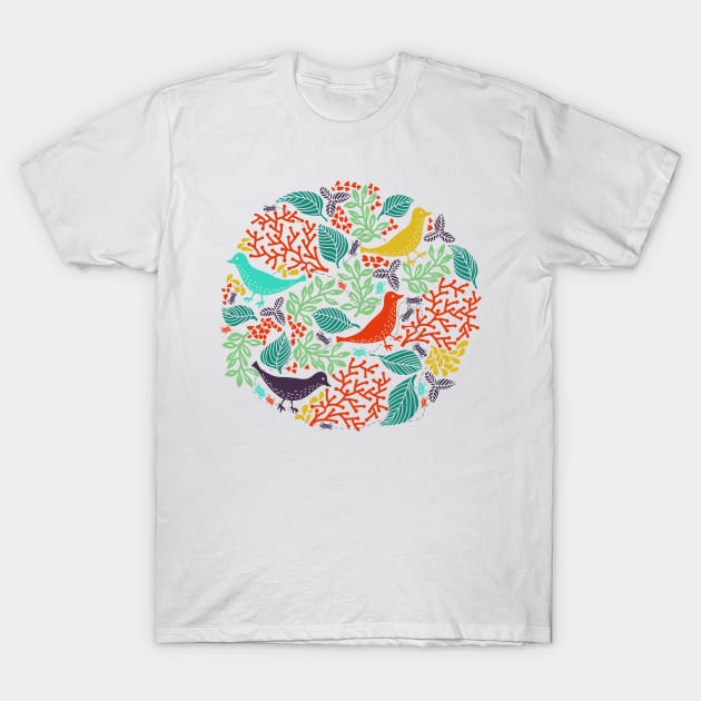 Birds Circle T-Shirt by annapaff